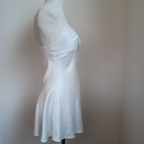 Victorias Secret Peignoir Set Short Gown and Robe Ivory Vintage Womens Small - Picture 14 of 16